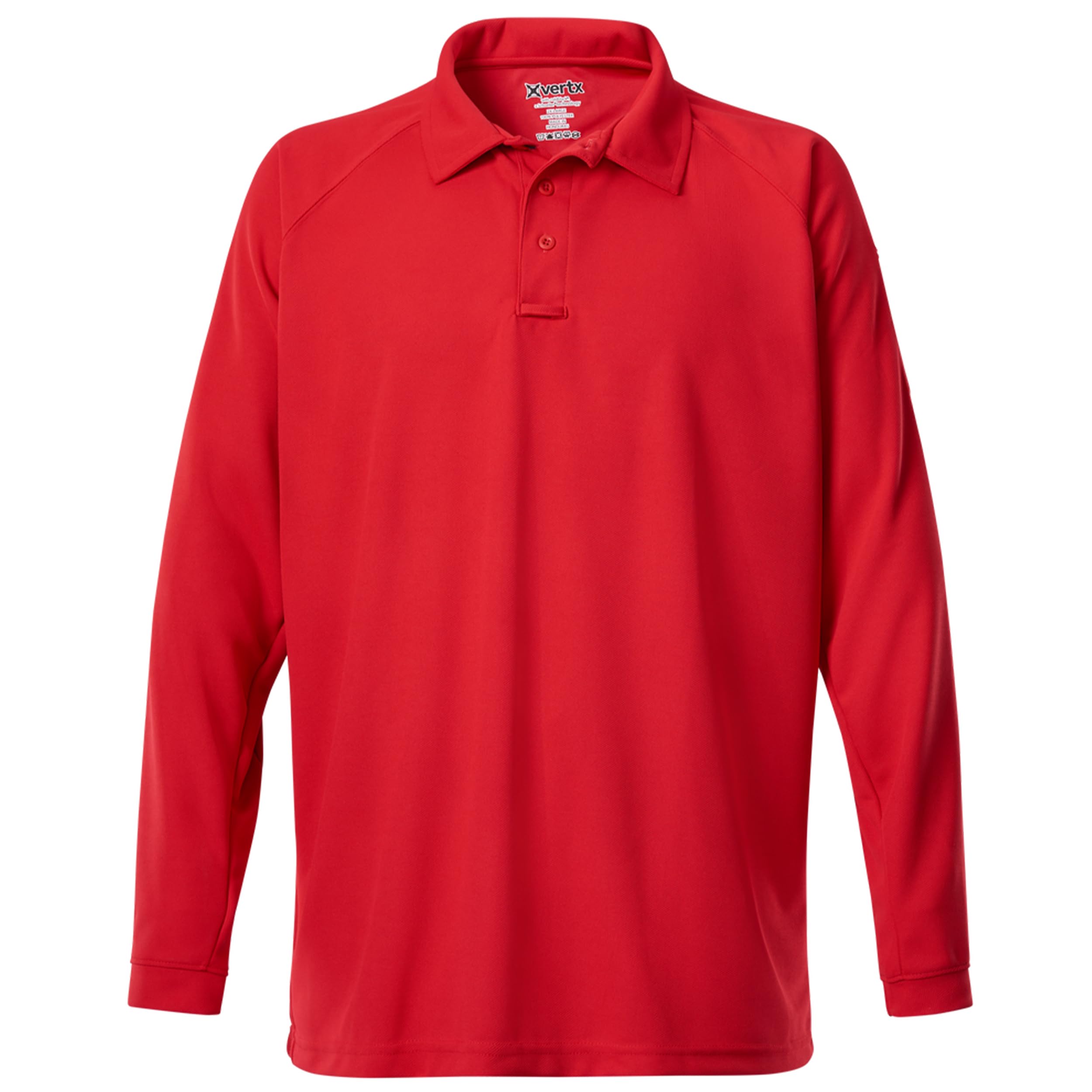 VERTX Mens Coldblack Long-Sleeve Tactical Polo Shirt
