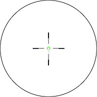 Trijicon VCOG 1-6x24 Rifle Scope with Green Horseshoe Dot/Crosshair .308/175gr & Thumb Screw Mount