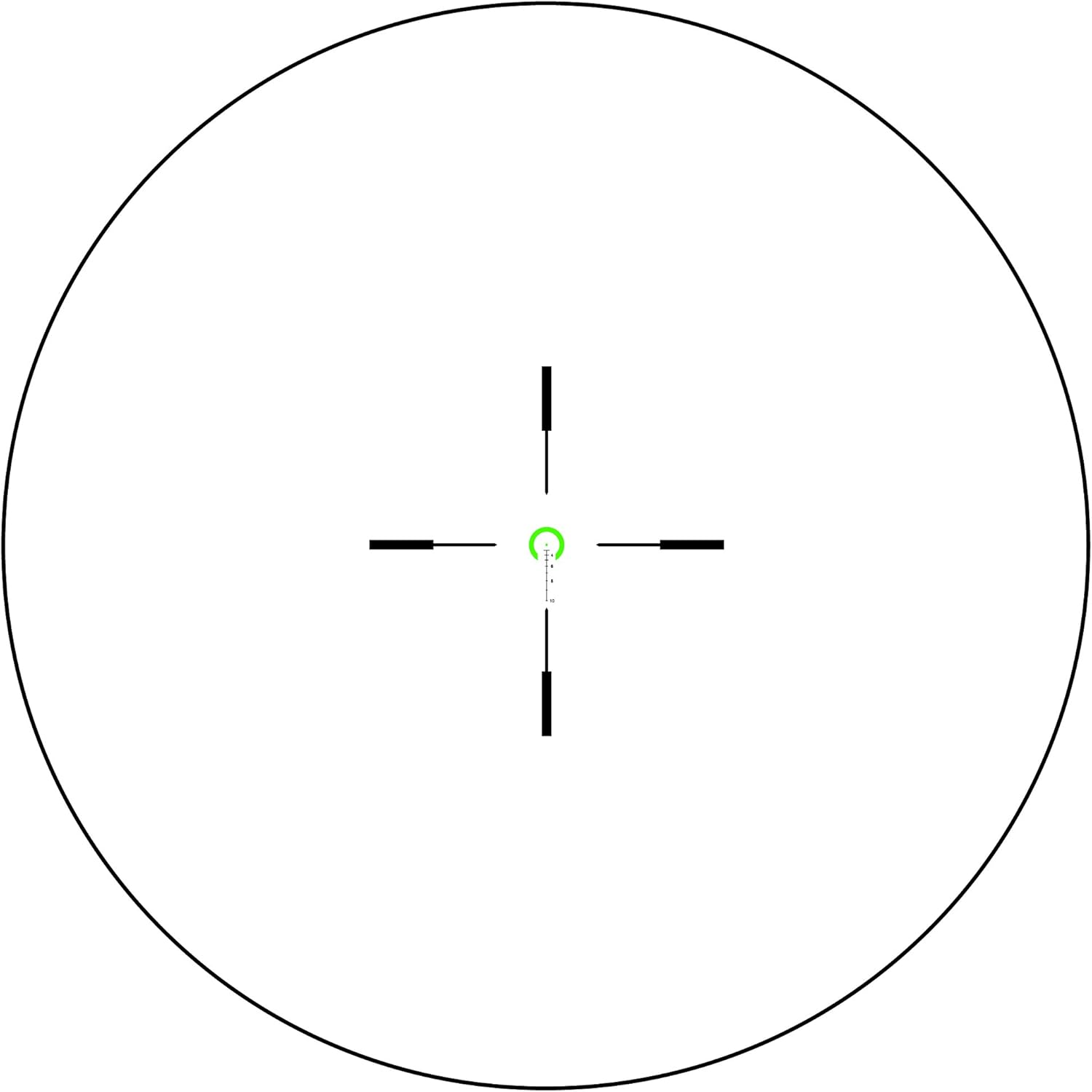 Trijicon VCOG 1-6x24 Rifle Scope with Green Horseshoe Dot/Crosshair .308/175gr & Thumb Screw Mount
