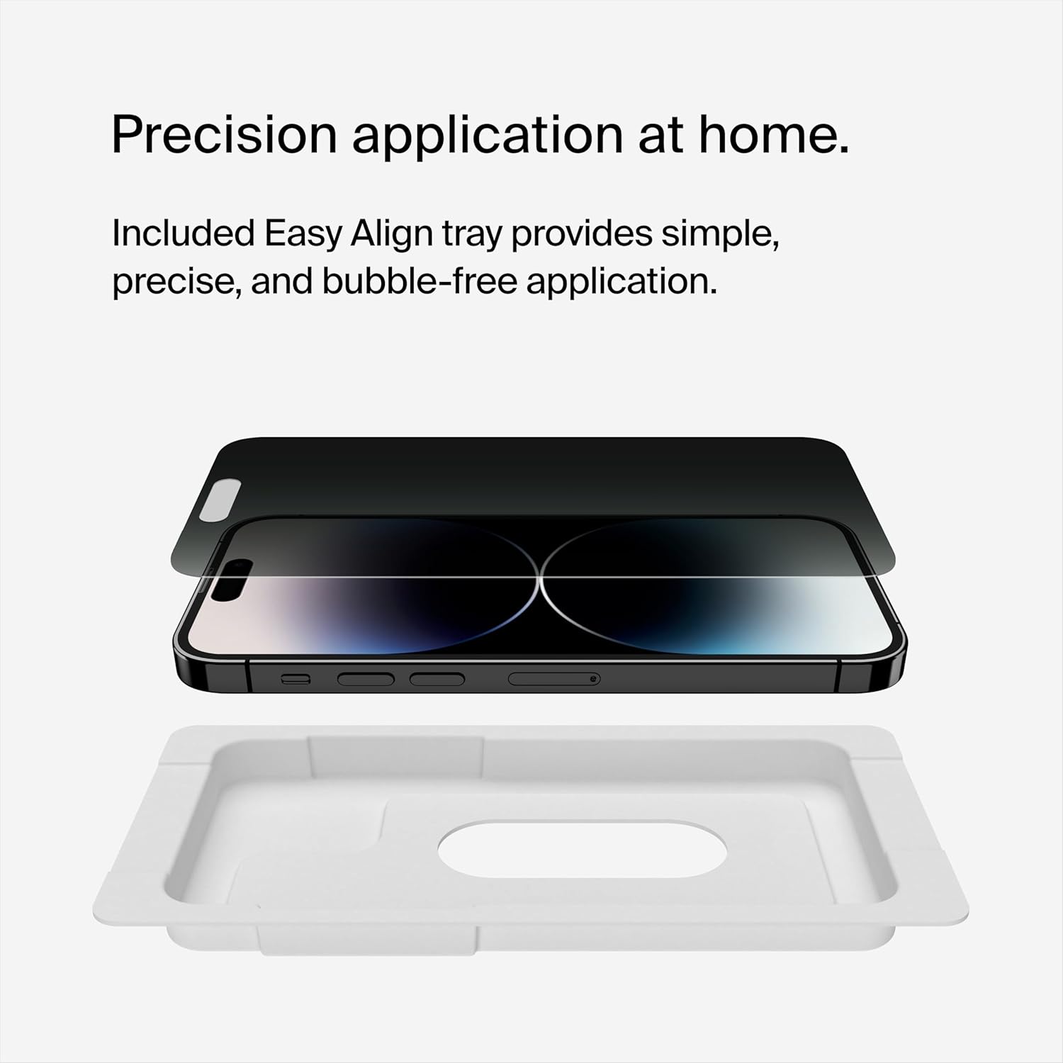 Belkin Tempered Glass Screen Protector for iPhone - Easy Align Tray