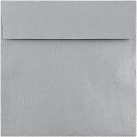 JAM PAPER Silver Stardream Metallic Invitation Envelopes