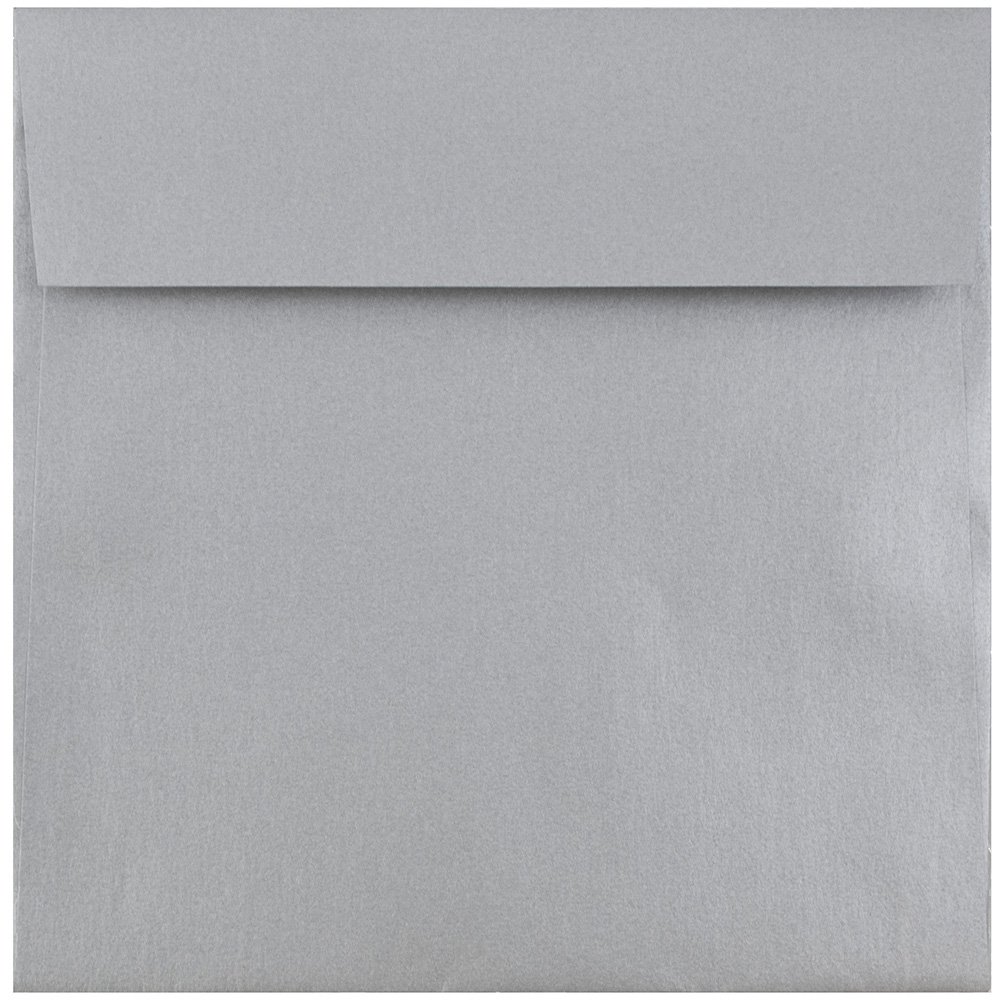 JAM PAPER Silver Stardream Metallic Invitation Envelopes