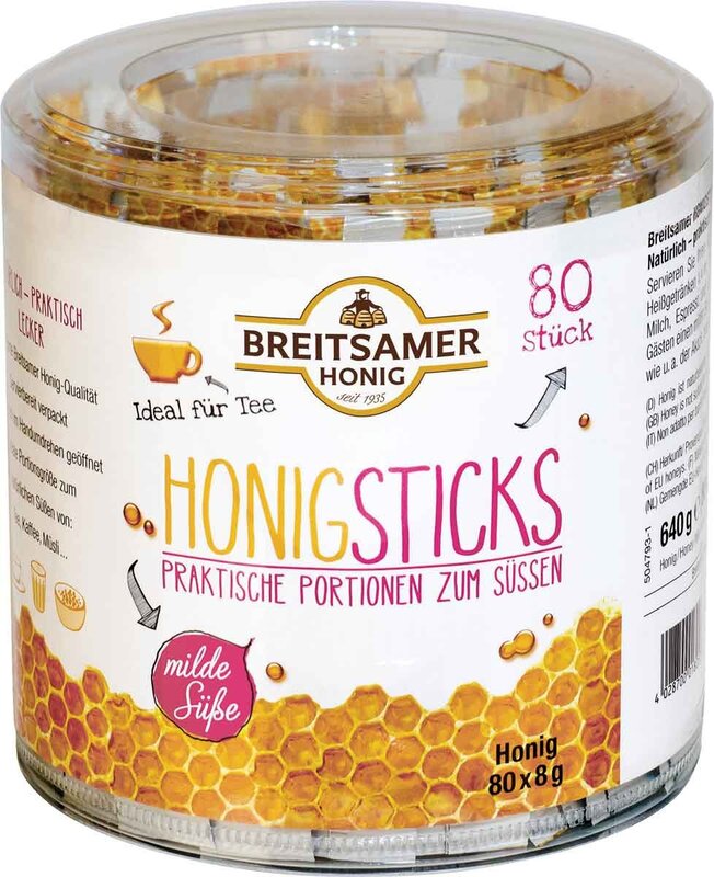 Breitsamer Acacia Honey Sticks, 22.6 oz (80 Count)