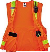 Ergodyne GloWear 8250ZHG Class-2 Hi-Gloss Surveyors Safety Vest