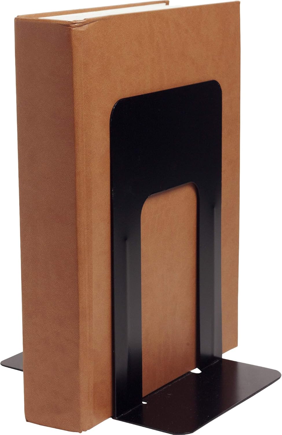 Business Source Heavy-gauge Steel Book Supports - 8.50inx9inx 6in Depth - Desktop - Non-skid Base, Scratch Resistant