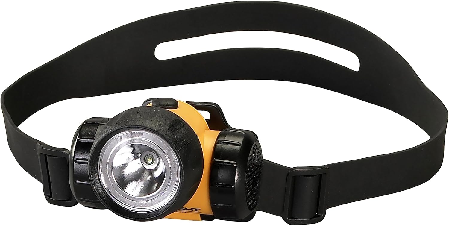 Streamlight 61200 3AA HAZ-LO Headlamp, Yellow - 120 Lumens