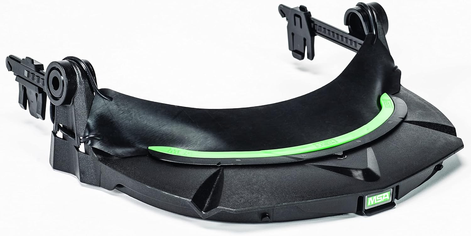 MSA 10115730 V-Gard Frame - General Purpose Applications, Fits Cap-Style Hard Hats, Black, High Density Polyethylene (HDPE)