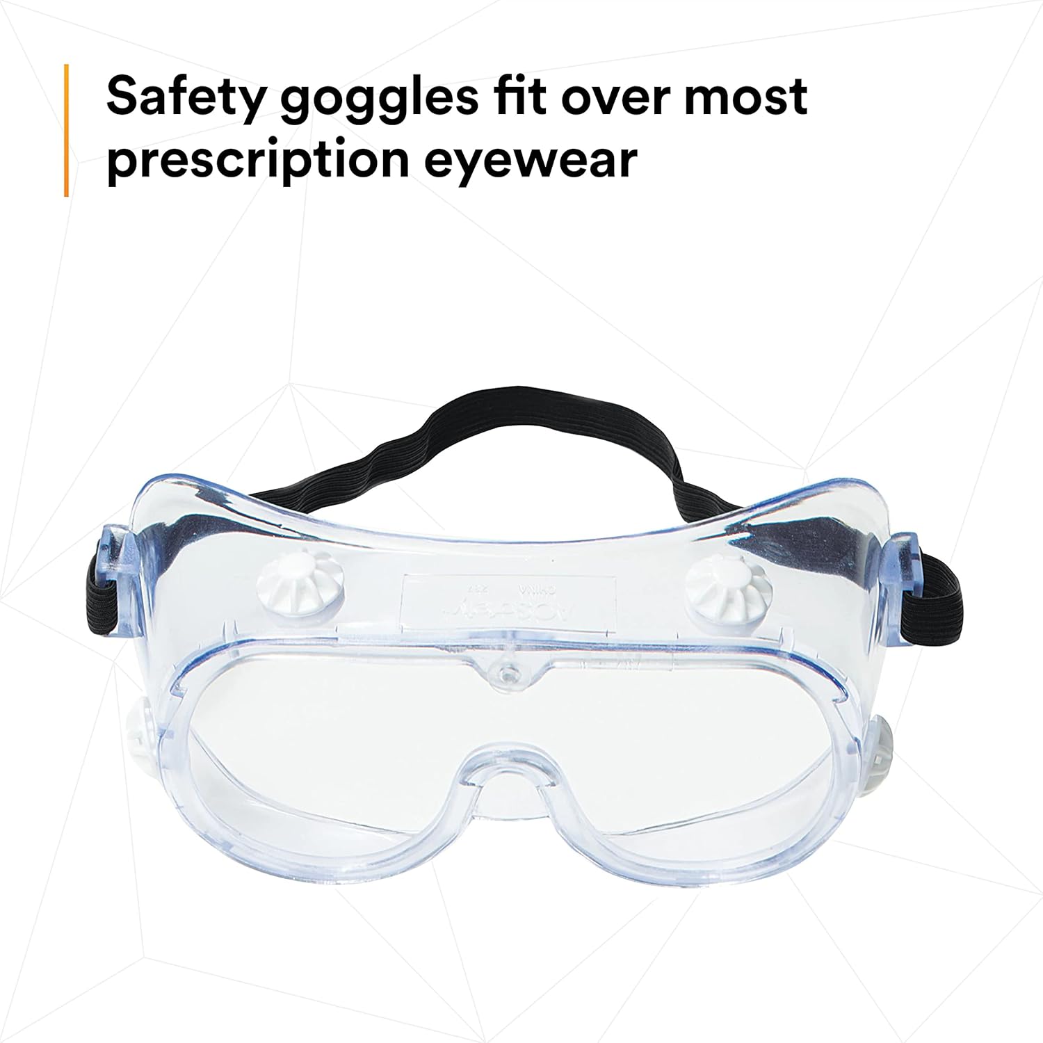 3M Splash Safety Goggles Anti-Fog, Pack of 10, Clear Anti Fog Lens, 40661-00000-10