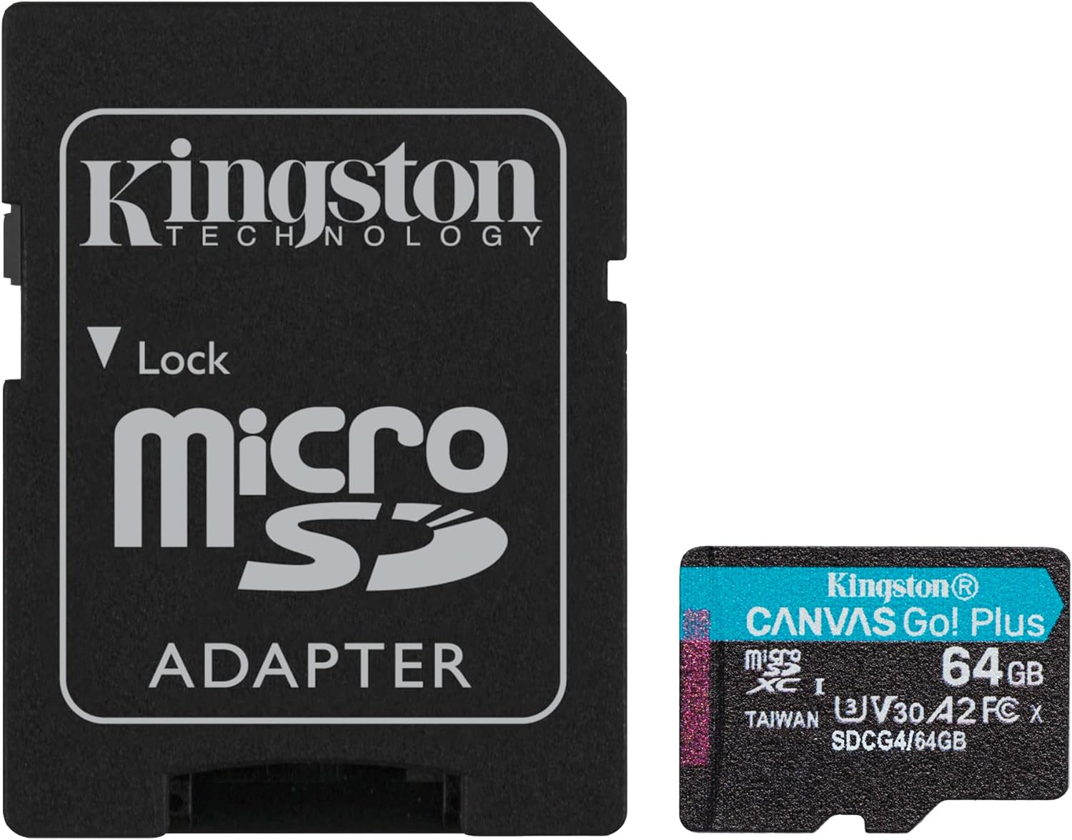 Kingston Canvas Go Plus microSDXC Card | UHS-I U3 V30 A2 | Up to 200MB/s