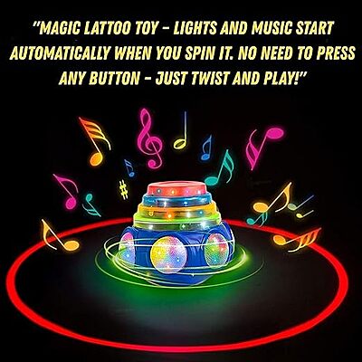Spinning Top Gyro Magic Lattoo with LED lights & Music