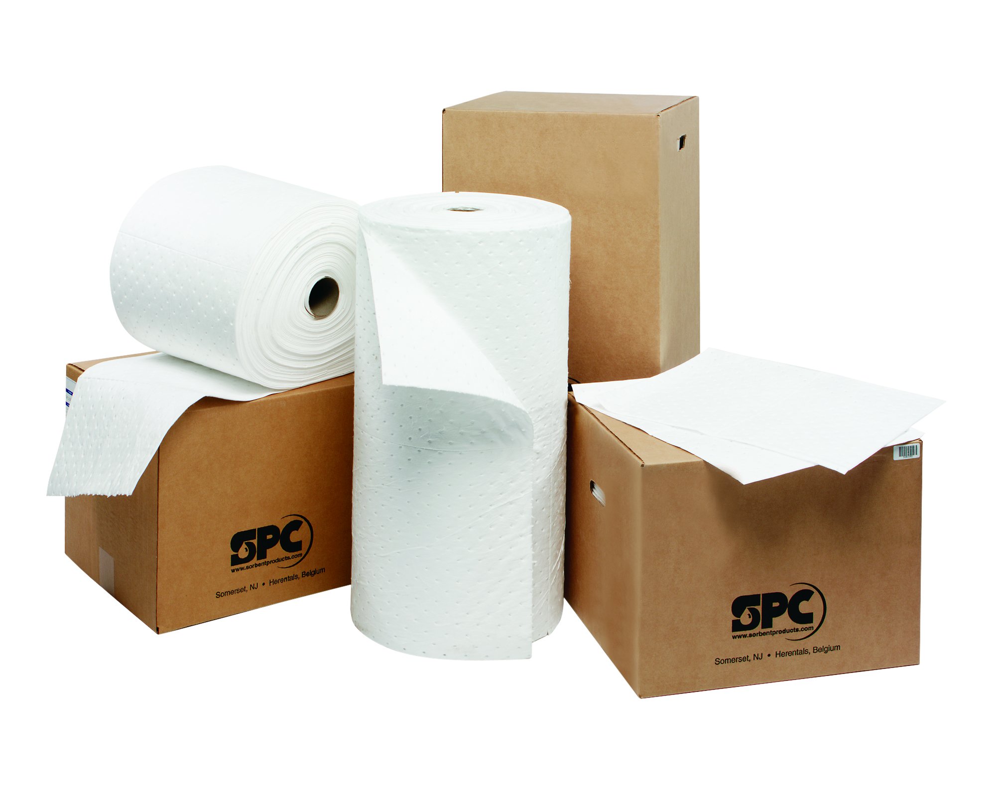 Brady SPC OP100 15" x 19" Premium Heavy Weight Oil Only Absorbent Pads with Strong, Low Linting Fine Fiber Cover - 100 ct