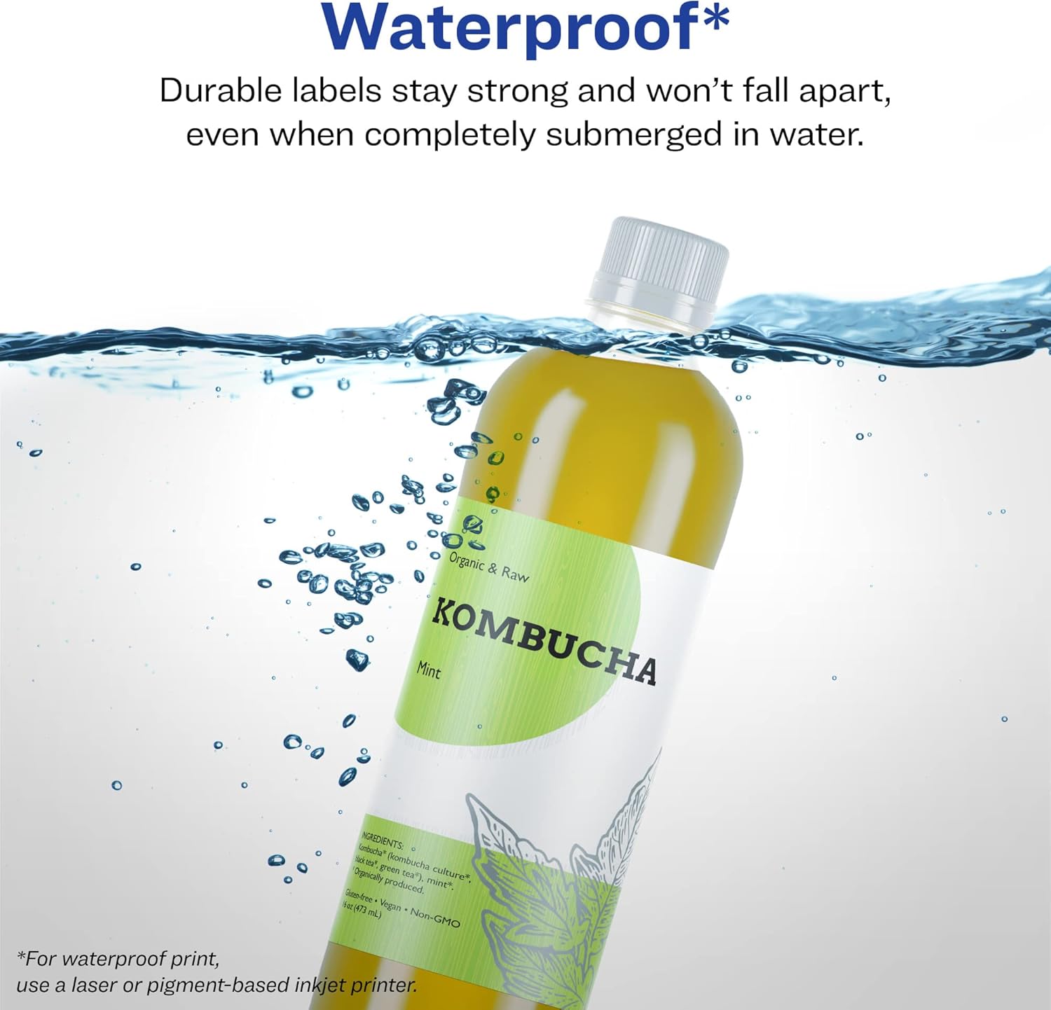 AVERY Durable Waterproof Rectangle Labels, Sure Feed Technology, 10" x 7.5"