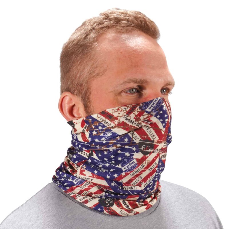 Ergodyne Chill-Its 6485 Multi-Band (Stars & Stripes) — Cooling Headband/Neck Gaiter