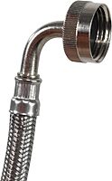 Certified Appliance Accessories Dishwasher Hose with 90 degree FGH Elbow, 6 Feet, Braided Stainless Steel