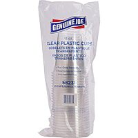 Genuine Joe GJO58231 Clear Plastic Cups 12 oz (Pack of 25)