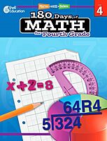 Shell Education 180 Days of Math for Fourth Grade (180 Days of Practice)
