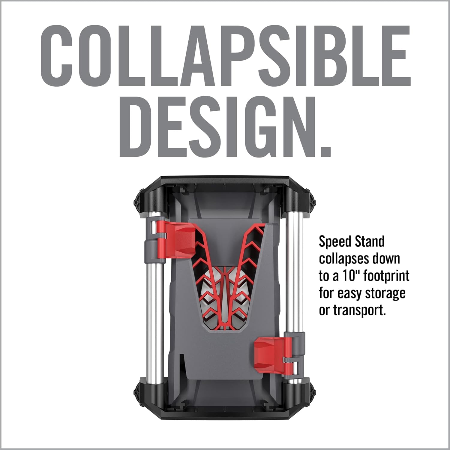 Real Avid Speed Stand | Collapsible Design, Adjustable 10" - 16" Stand for Cleaning & Maintenance | Compact