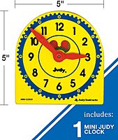 Judy Carson Dellosa 5" x 5" Mini Clock and My Own Little Clock Booklet with Telling Time Activities