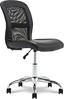 Serta Essentials Mid-Back Computer Chair, Faux Leather and Mesh