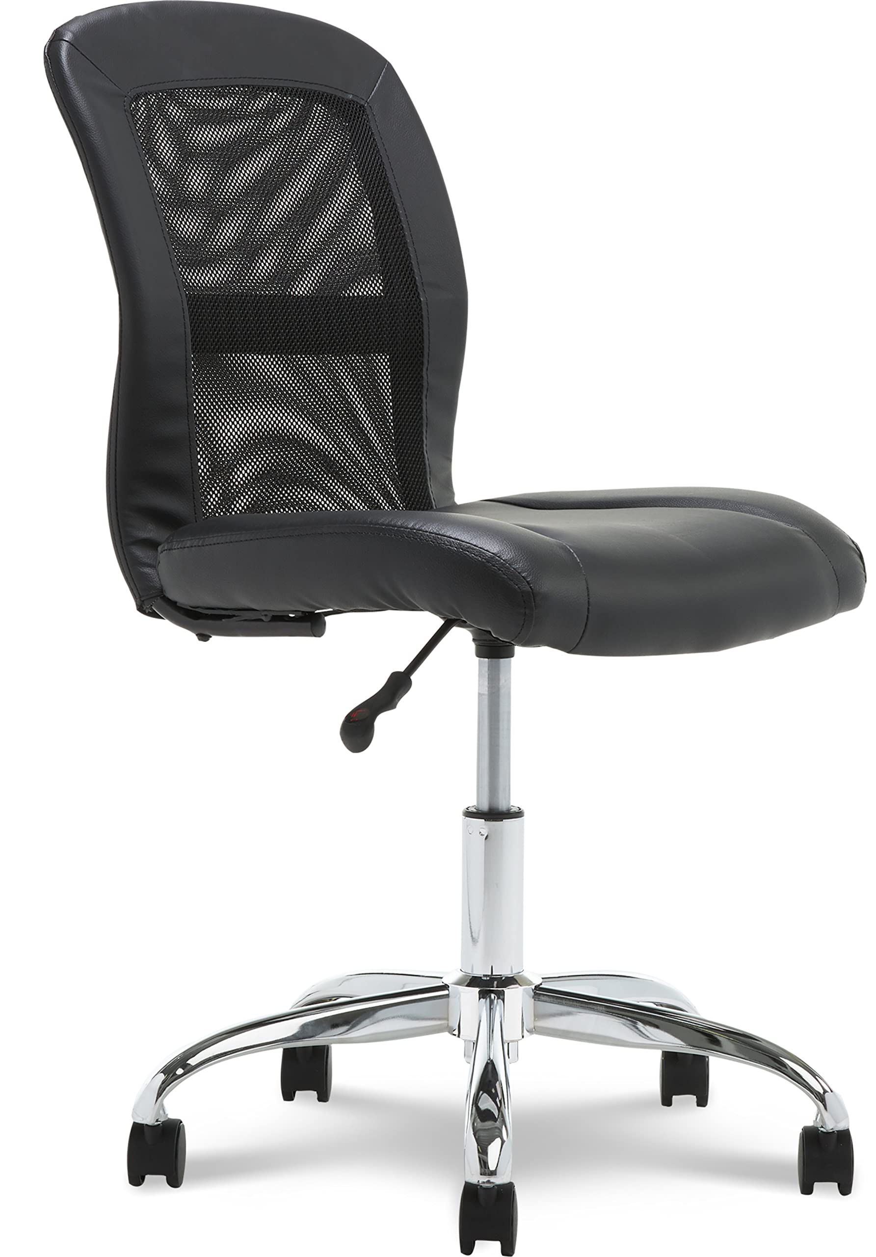 Serta Essentials Mid-Back Computer Chair, Faux Leather and Mesh