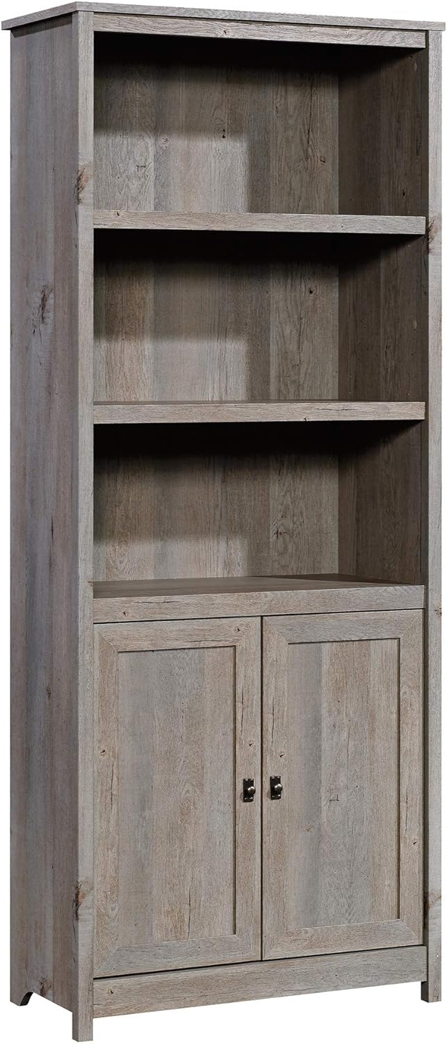 SAUDER Cottage Road 72in Library Bookcase with Doors and Adjustable Shelves