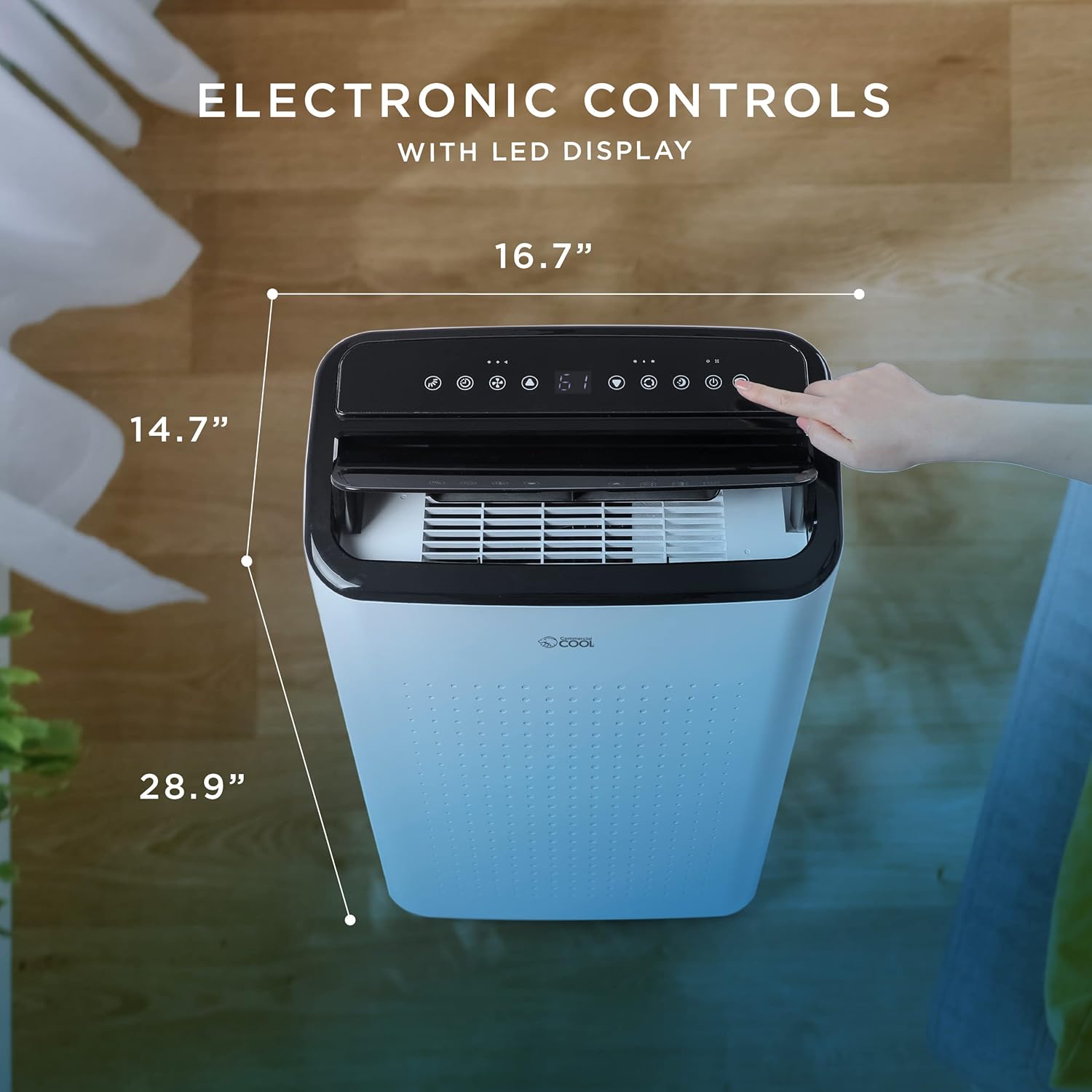 COMMERCIAL COOL Portable Air Conditioner, Dehumidifier & Fan