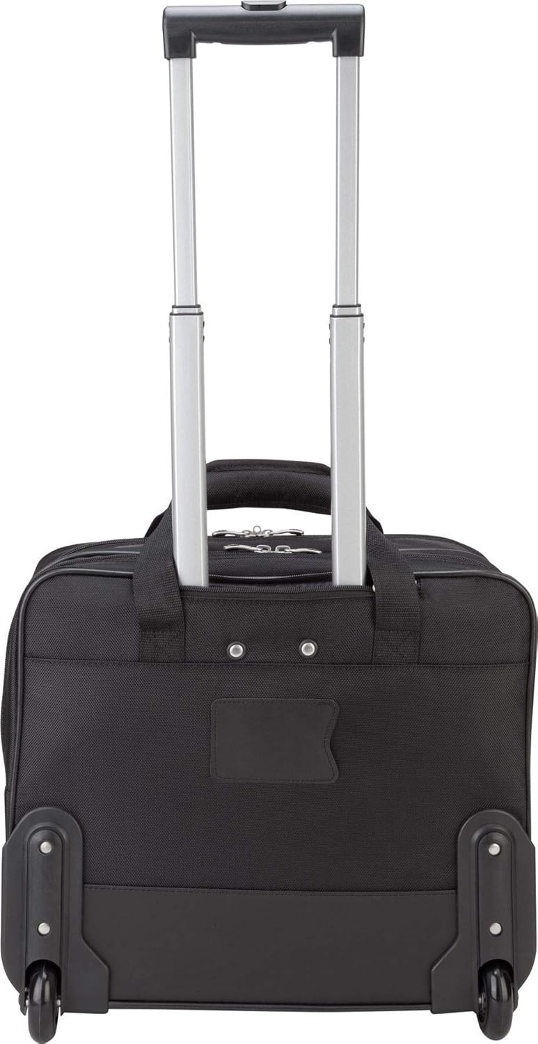 Targus 16 inch Rolling travel laptop case, Black - Travel briefcase and small rolling bag
