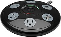 Tripp Lite Conference Surge Protector 4 5-15R 4 USB-A Ports 6ft Cord Black (TLP406USBUFO)