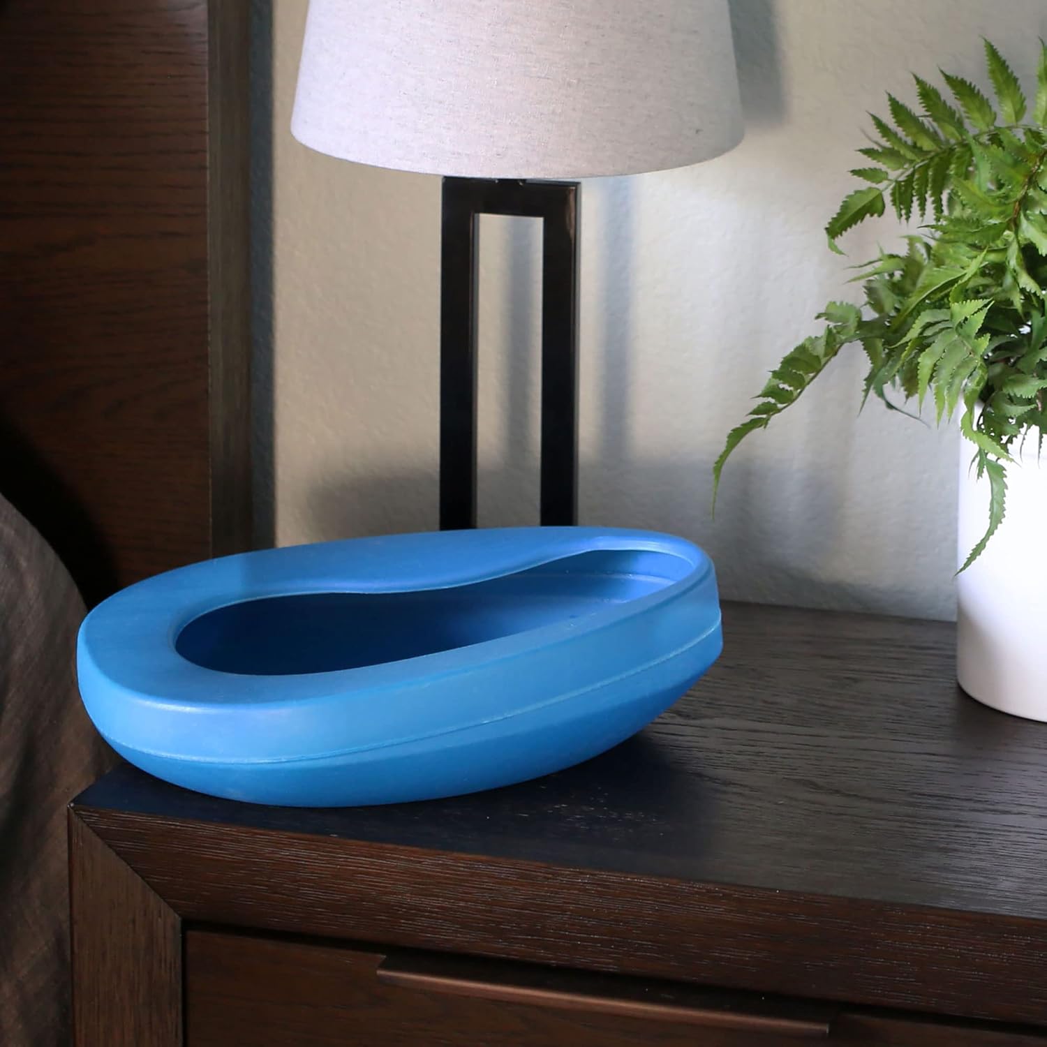 DMI Bedpan for Bariatric Adults with No Spill or Splash Design, FSA/HSA Eligible, Blue 1 Count (Pack of 1)