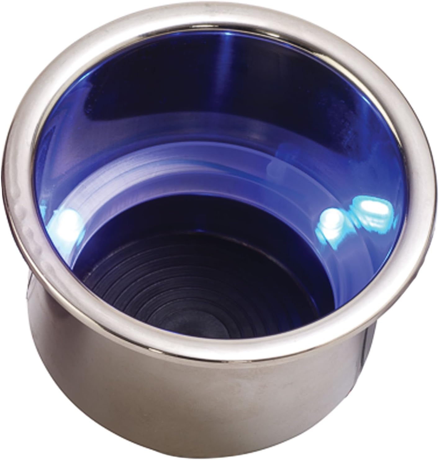 Sea-Dog LED Flush Mount Combo Drink Holder w/Drain Fitting