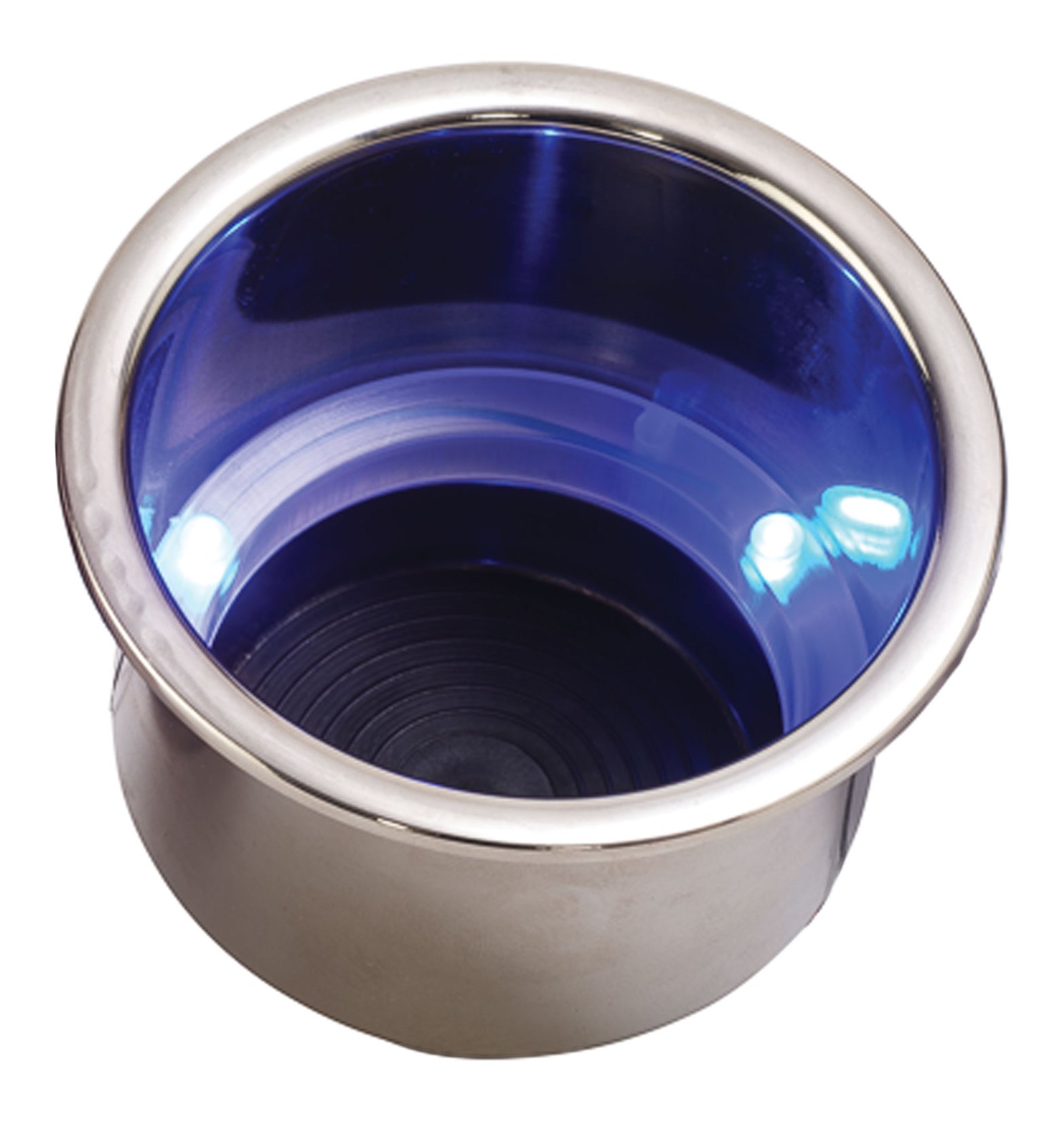 Sea-Dog LED Flush Mount Combo Drink Holder w/Drain Fitting