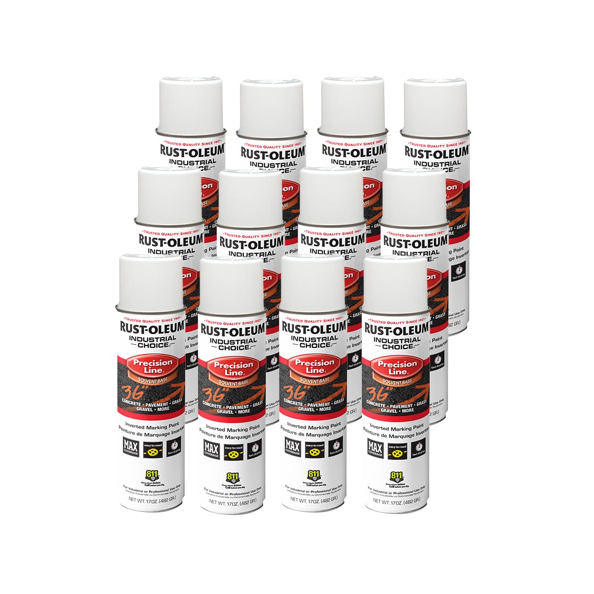 Rust-Oleum Industrial Choice M1600/M1800 Precision Line Inverted Marking Paint