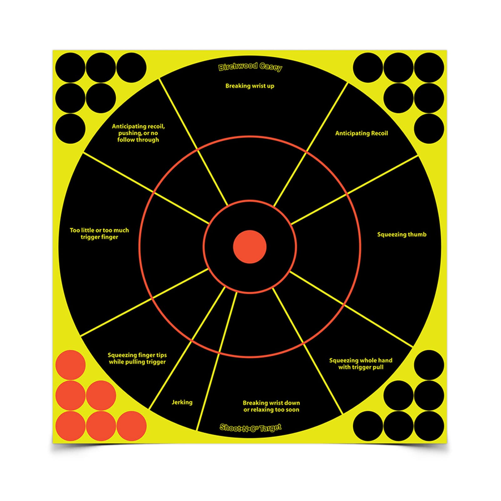 Birchwood Casey Shoot-N-C Handgun Trainer Reactive Targets