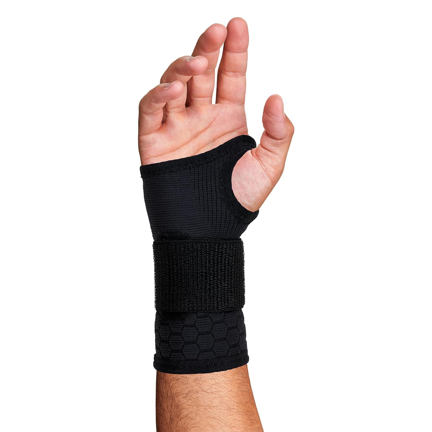 ERGODYNE ProFlex 680 Wrist Support Sleeve, Compression Style, Adjustable Single Strap