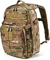 5.11 Tactical Backpack, RUSH 12 2.0 Military Survival Molle Back Pack with Laptop Compartment, Small, 24L, Multicam, Style 56562ABR