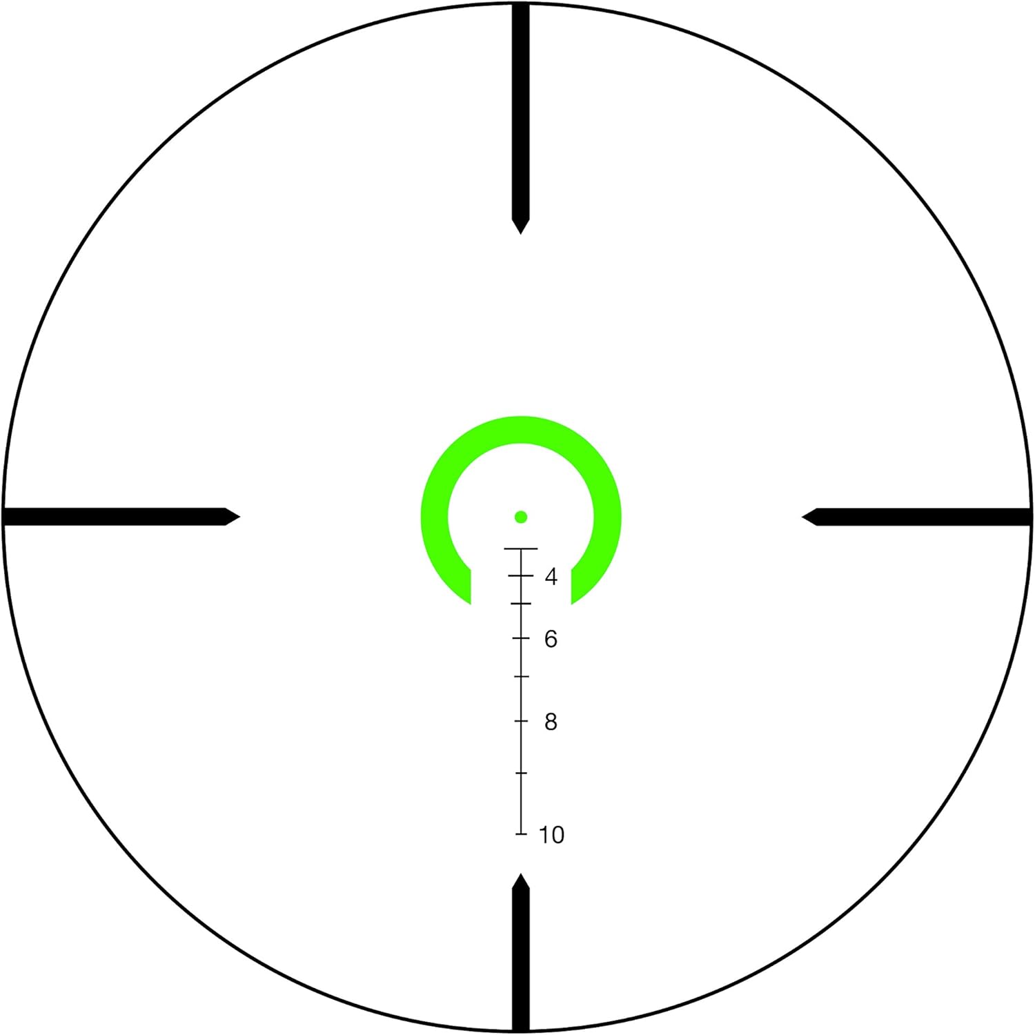 Trijicon VCOG 1-6x24 Rifle Scope with Green Horseshoe Dot/Crosshair .308/175gr & Thumb Screw Mount