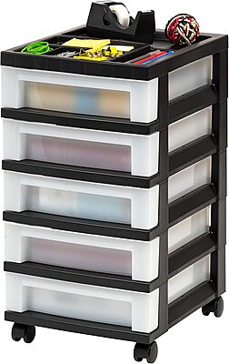 IRIS Storage Cart with Organizer Top