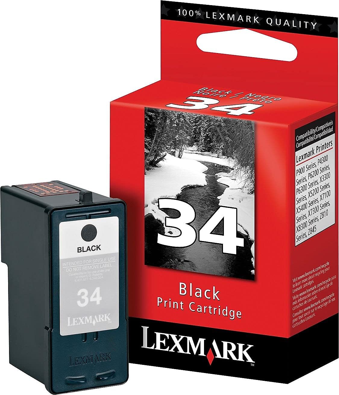 Brother Genuine High Yield Black Ink Cartridge, LC103BK, Replacement Black Ink, Page Yield Up to 600 Pages
