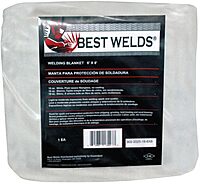 Best Welds Welding Blankets, 8 ft X 6 ft, Fiberglass, White