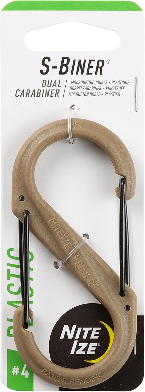Nite Ize S-Biner Dual Carabiner Plastic with Stainless Steel Gates