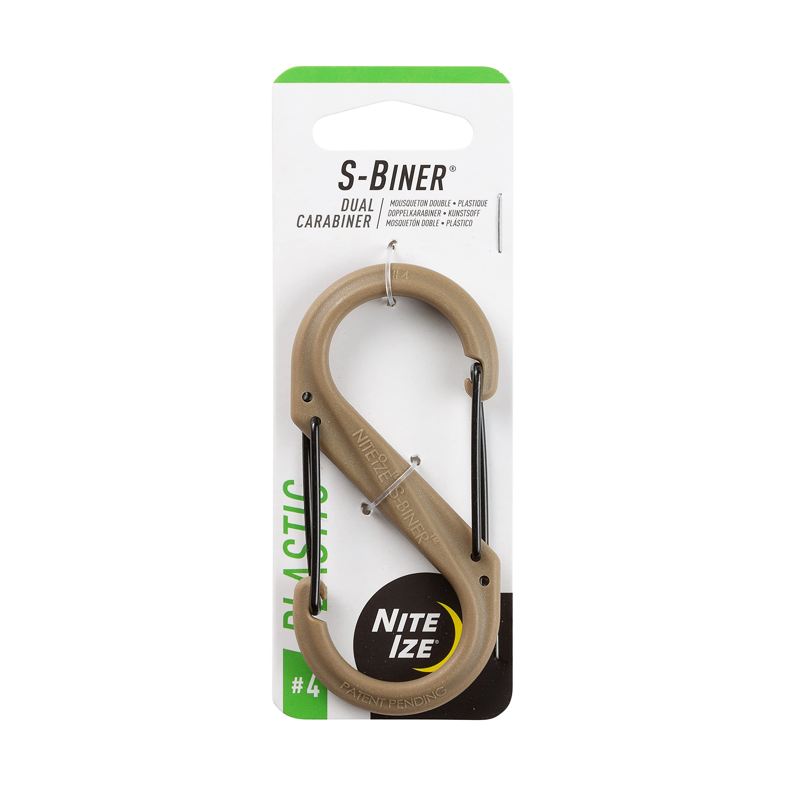 Nite Ize S-Biner Dual Carabiner Plastic with Stainless Steel Gates