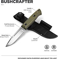 BENCHMADE Bushcrafter 163 Survival Fixed-Blade Knife