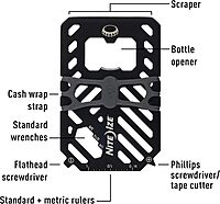 NITE IZE Financial Multi Tool Wallet - Stainless Steel Travel Wallet
