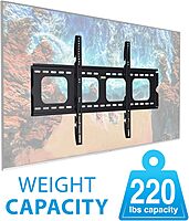 Mount-It! Low-Profile TV Mount | Flush Large TV Wall Mount | Slim Fixed Wall Mounting Bracket for 42-70 in. Screen Displays | VESA Compatibility up to 850x450 | 220 lbs Capacity