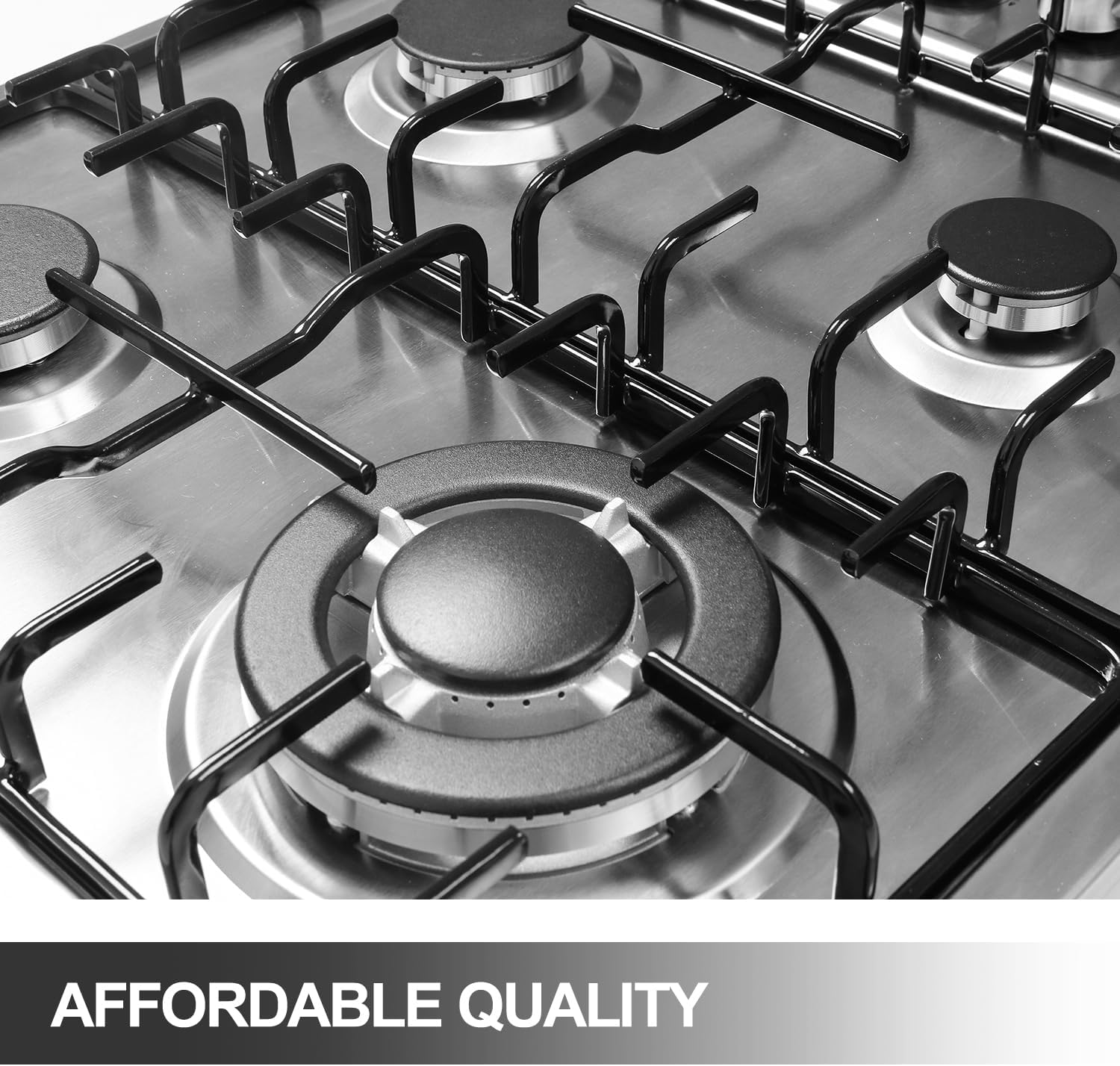 Estufa de 4 quemadores con kit de conversión de NG/LPG Estufa de 4 quemadores con kit de conversión de NG/LPG