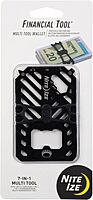 NITE IZE Financial Multi Tool Wallet - Stainless Steel Travel Wallet