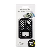 NITE IZE Financial Multi Tool Wallet - Stainless Steel Travel Wallet