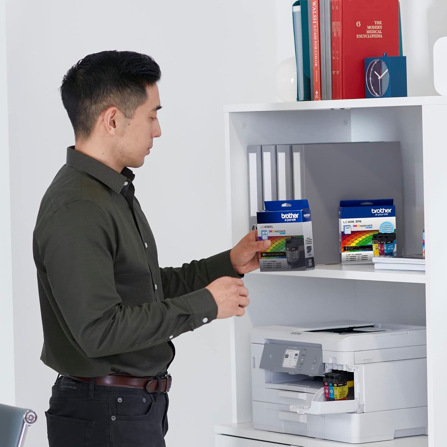 Brother Genuine LC406XLC Cyan High-Yield INKvestment Tank Ink Cartridge