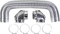 Certified Appliance Accessories CERT77018 Dryer Vent Duct Kit with 90 Degree Elbows, 8 Feet