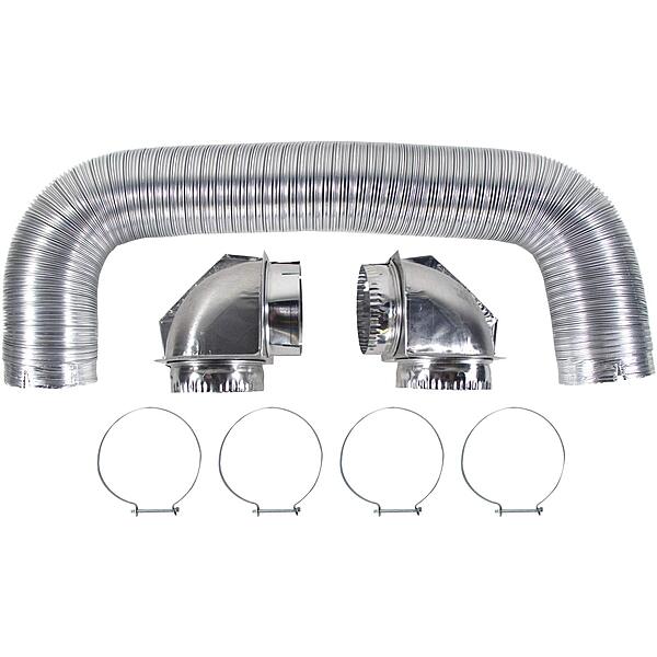 Certified Appliance Accessories CERT77018 Dryer Vent Duct Kit with 90 Degree Elbows, 8 Feet
